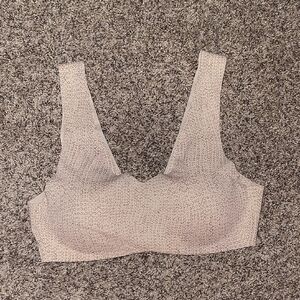 Hanes Beige and Brown Patterned Bra